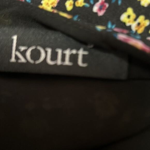 KOURT FLORAL FLIRTY SWEETHEART FLOWER DETAIL DRESS‎ SIZE S - Picture 5 of 10